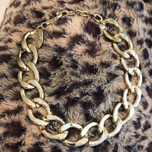 ⛓️🌟Goldtone Chunky Chain Statement 20” Necklace